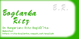 boglarka ritz business card